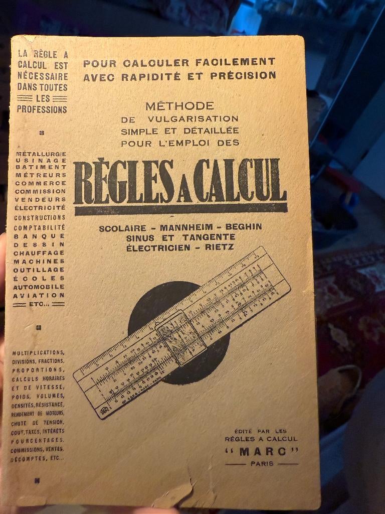 Methode de Vulgarisation. L'emploi de la Regle A Calcul,, Enlèvement ou Envoi
