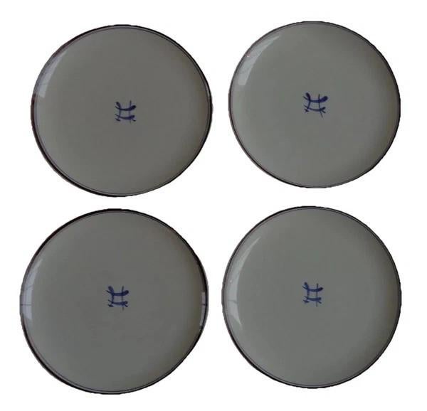 GOEDEWAAGEN GOUDA BARONE 4x Ontbijtbord 21,5cm Bord Set, Antiek en Kunst, Antiek | Servies los, Verzenden