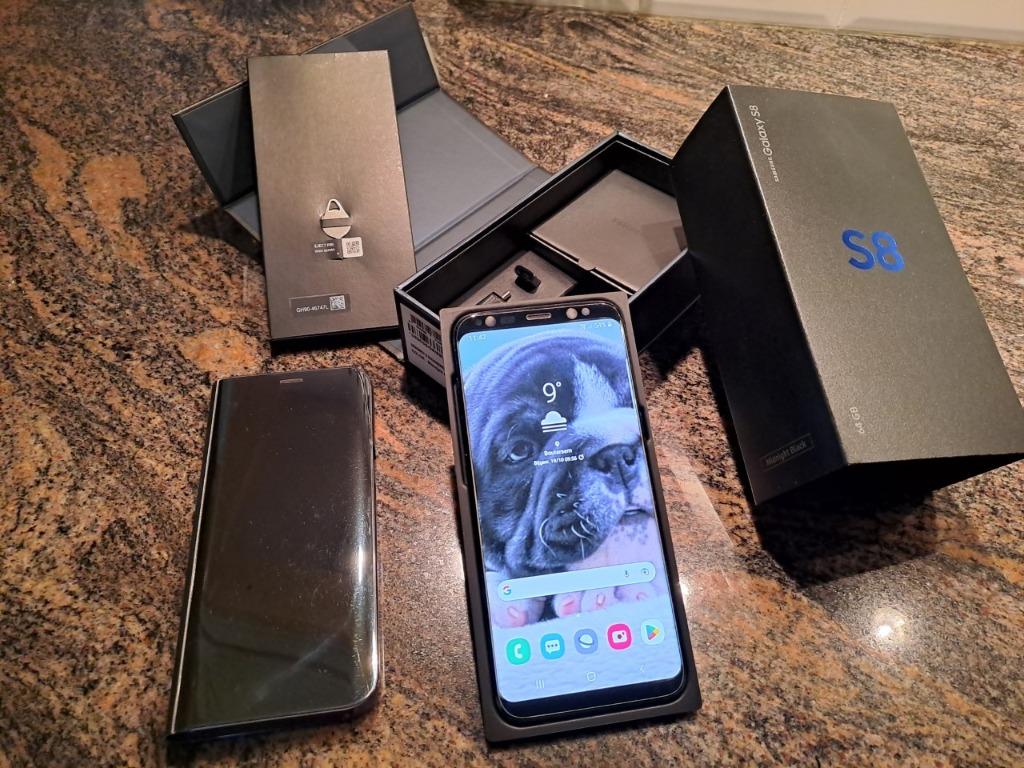Prachtige Samsung Galaxy S8 64 Gb Midnight Black, Telecommunicatie, Mobiele telefoons | Samsung, Zo goed als nieuw, Galaxy S2 t/m S9
