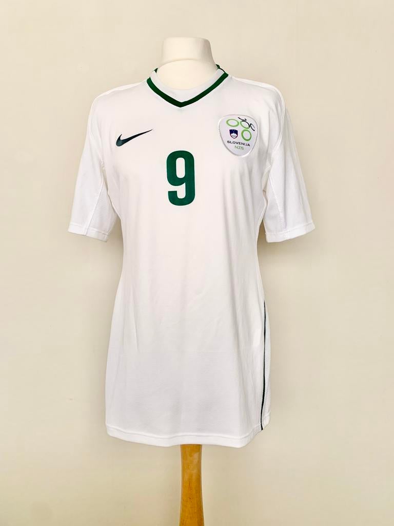 Slovenia 2009-2010 Away Ljubijankic vs San Marino match worn, Maat XL, Ophalen of Verzenden, Gebruikt, Shirt