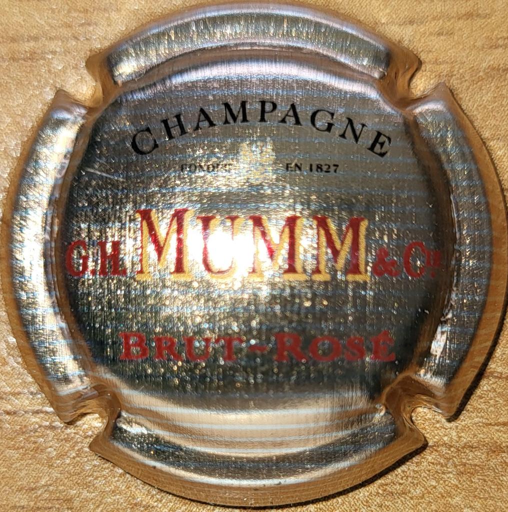 Capsule Champagne G.H. MUMM & Cie rayé orange&argent nr.121, Verzamelen, Ophalen of Verzenden, Nieuw, Frankrijk, Champagne