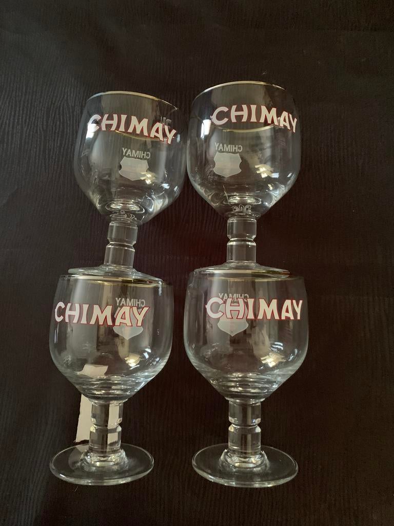 4 Chimay bier glazen, Ophalen of Verzenden, Nieuw
