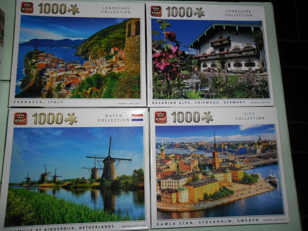 PUZZLES   1000 Pièces, Hobby & Loisirs créatifs, Enlèvement, 500 à 1500 pièces, Utilisé, Puzzle