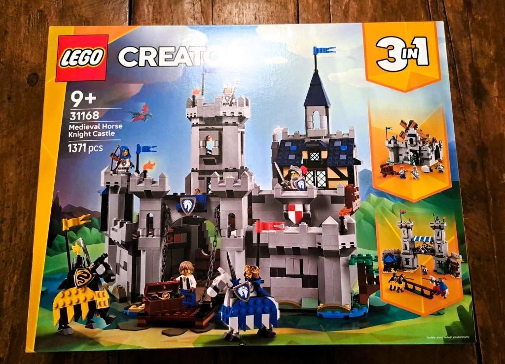LEGO 31168 Creator 3en1 Le château médiéval de Horse Knight, Enlèvement ou Envoi, Neuf, Ensemble complet, Lego