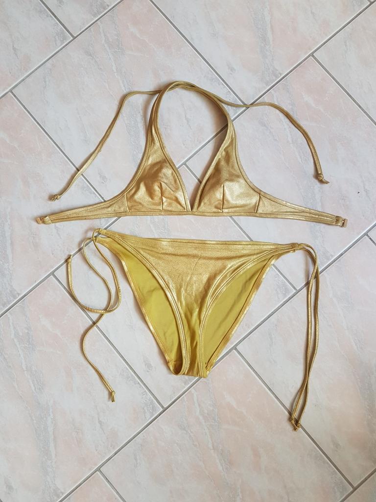 Bikini doré, Porté, Bikini, Hunkemöller, Jaune