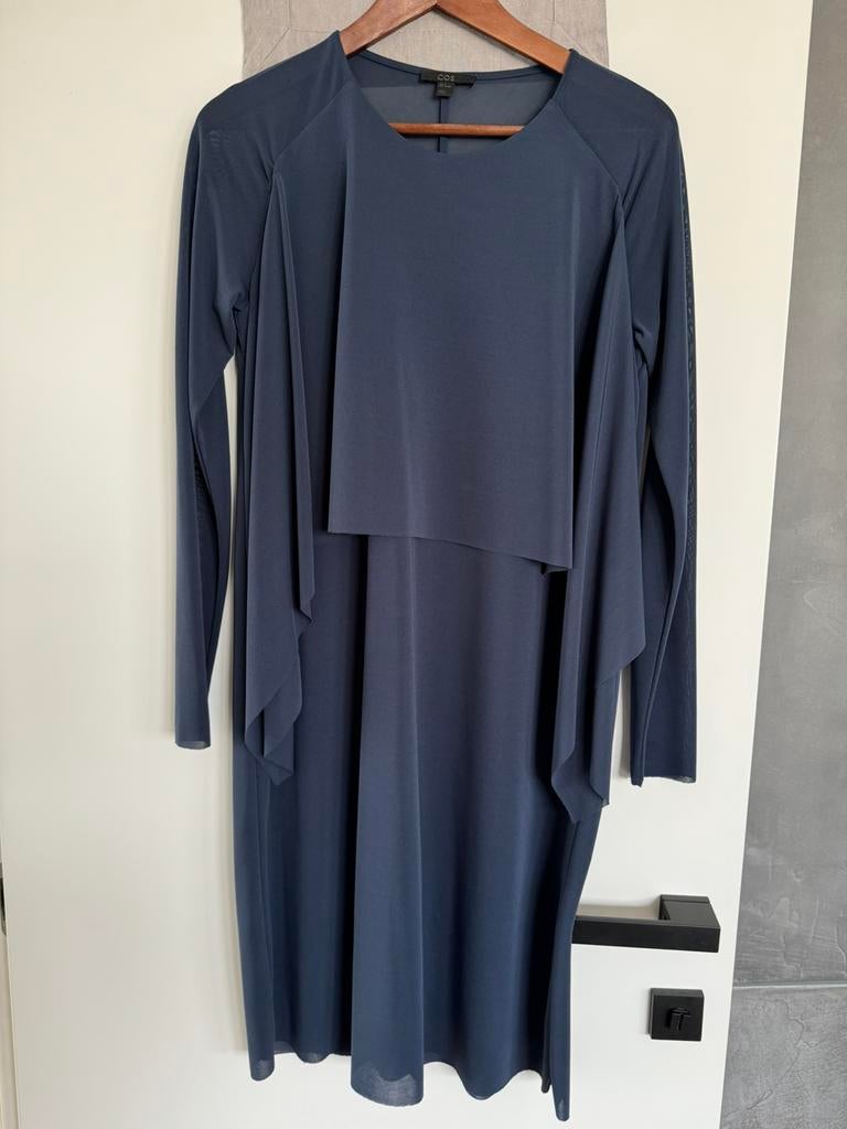 BLOUSE COS MAAT S/M, COS, Blauw, Zo goed als nieuw, Onder de knie