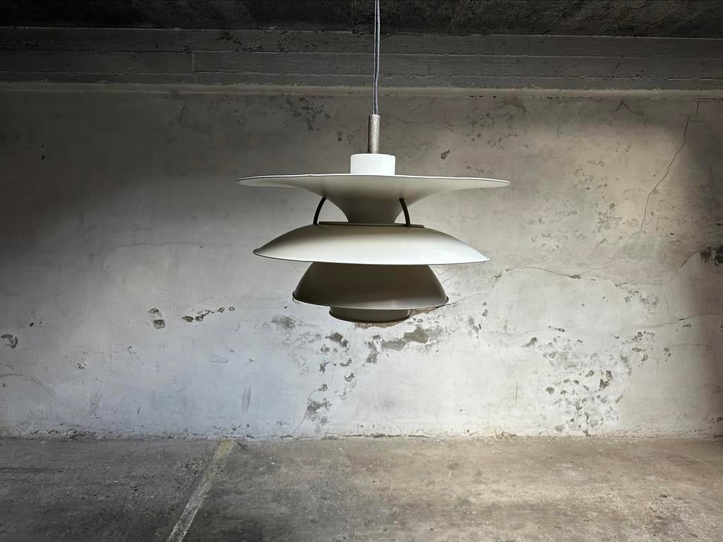 Vintage Hanglamp Louis Poulsen PH6 1/2, Gebruikt, Ophalen of Verzenden, Vintage Scandinavisch retro, Metaal