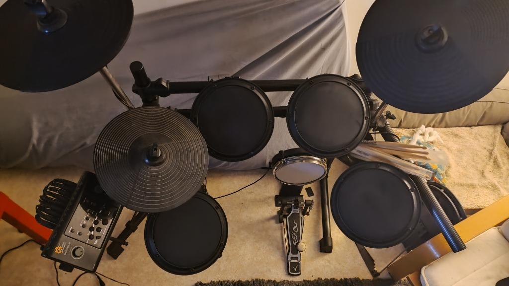 e drum , elektronisch drumstel , electronic drumkit, Muziek en Instrumenten, Ophalen, Gebruikt, Overige merken, Elektronisch