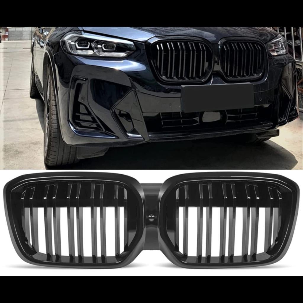 CALANDRE DOUBLES LIGNES LOOK M NOIR BRILLANTE BMW IX3 G08, Autos : Divers, Tuning & Styling, Enlèvement ou Envoi