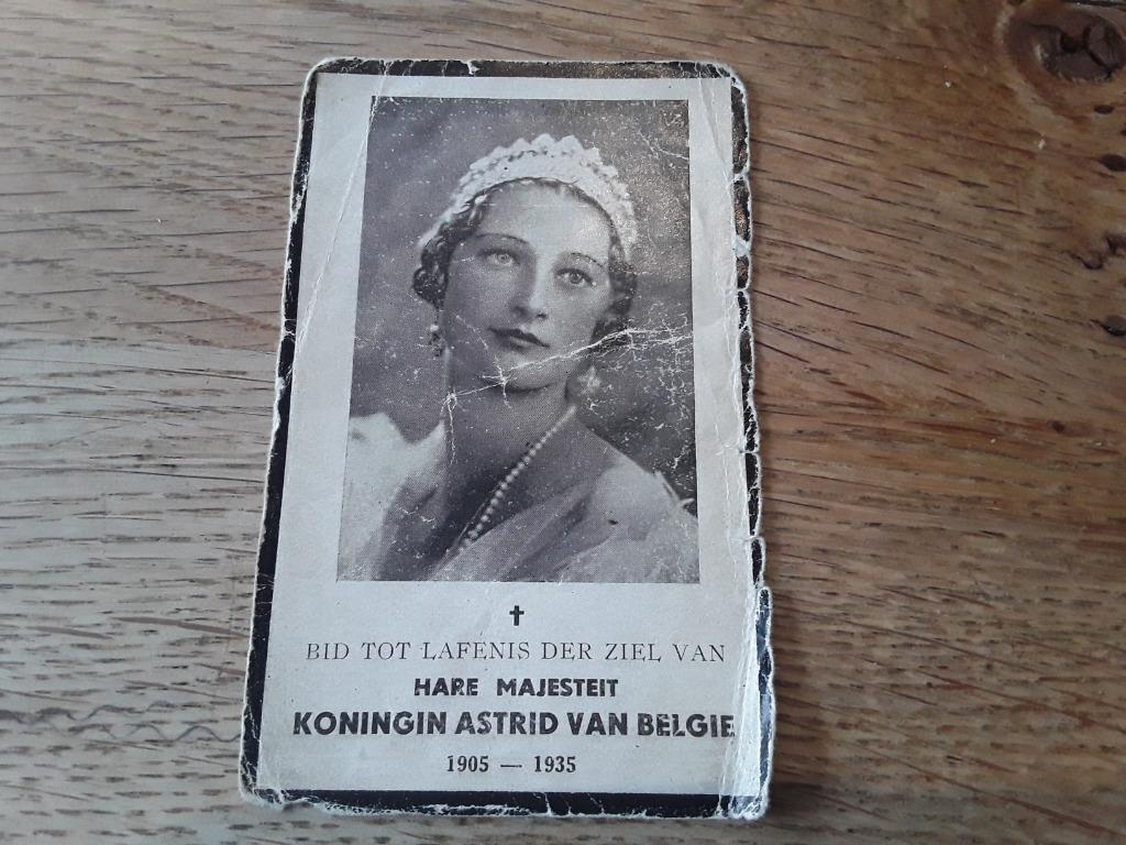 Gebedskaartje Hare Majesteit Koningin Astrid Van Belgie, Verzamelen, Bidprentjes en Rouwkaarten, Ophalen of Verzenden