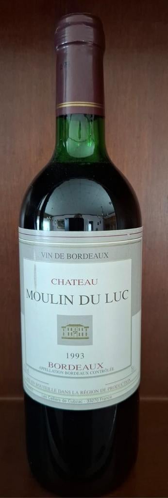 Château Moulin du Luc Bordeaux 1993, Enlèvement ou Envoi, Comme neuf, France