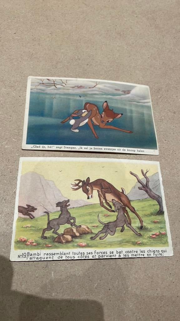 Hele oude postkaarten Disney Bambi, Ophalen of Verzenden, 1920 tot 1940