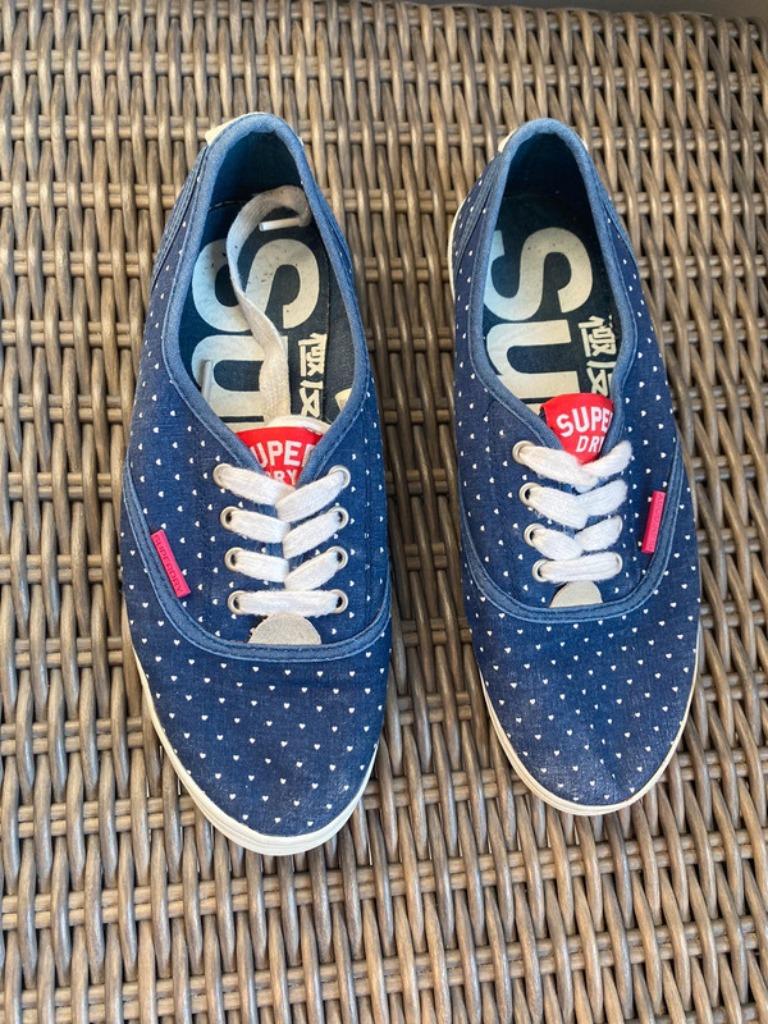 Basket bleue Superdry, Enlèvement ou Envoi, Superdry, Sneakers et Baskets, Porté