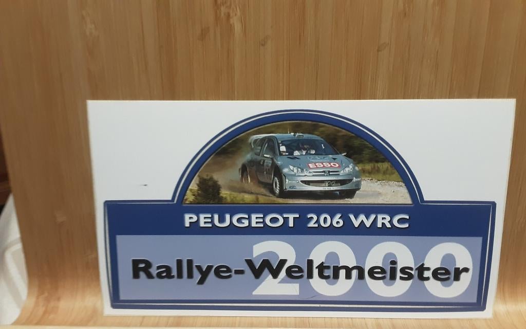 PEUGEOT 206 wrc sticker, Ophalen of Verzenden, Zo goed als nieuw