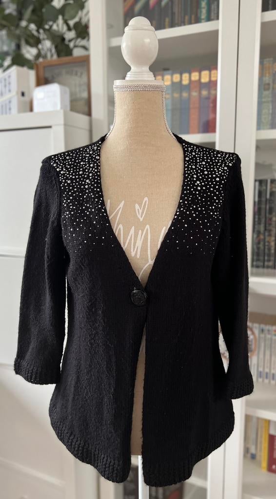 Gilet de fête Armand Thiery t.3, Armand Thiery, Gedragen, Maat 38/40 (M), Zwart