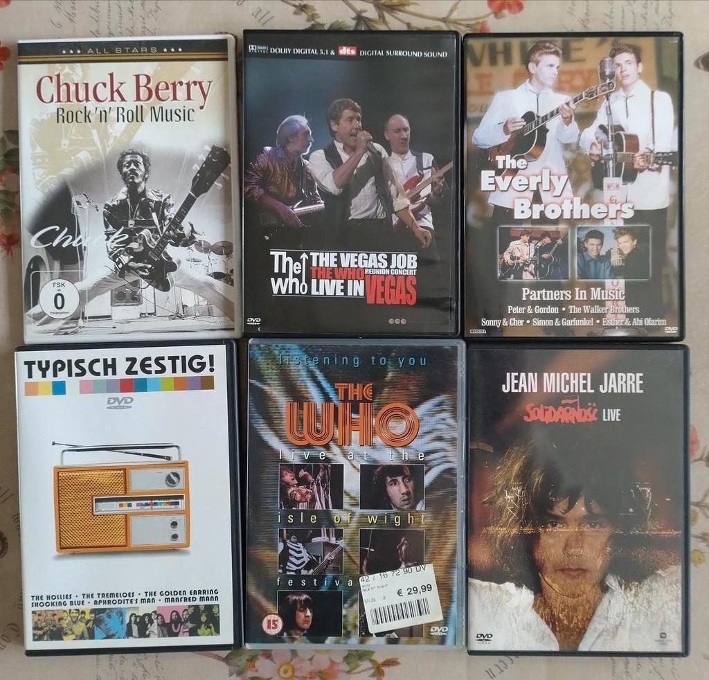 Muziek dvd's oa the who, everly brothers, jean michel jarre, Alle leeftijden, Ophalen of Verzenden, Gebruikt, Muziek en Concerten