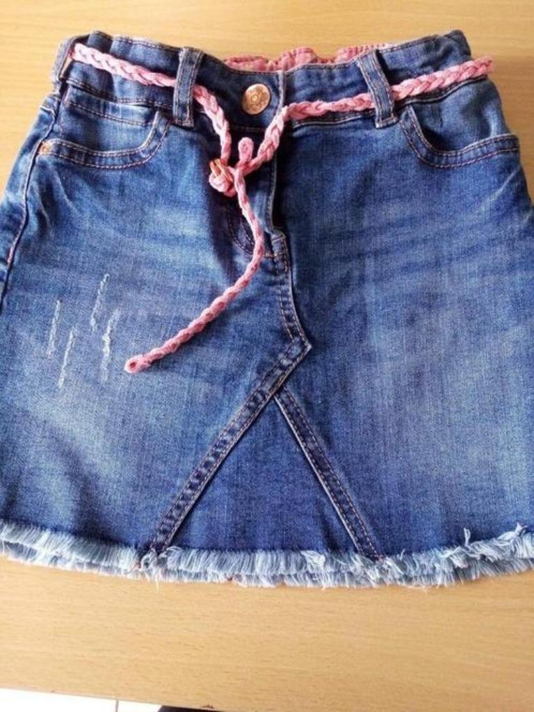 JUPE EN JEAN'S TAILLE 110/116, Enfants & Bébés, Enlèvement ou Envoi, Comme neuf, Fille, Robe ou Jupe