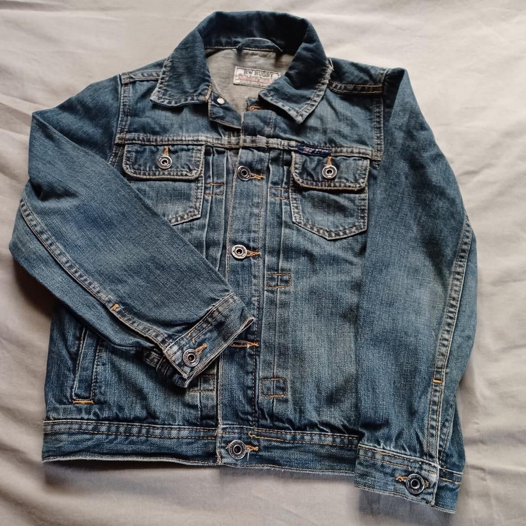 Jeansjas River Woods 8j, Kinderen en Baby's, Kinderkleding | Maat 128, Gebruikt, River Woods, Ophalen of Verzenden, Jongen