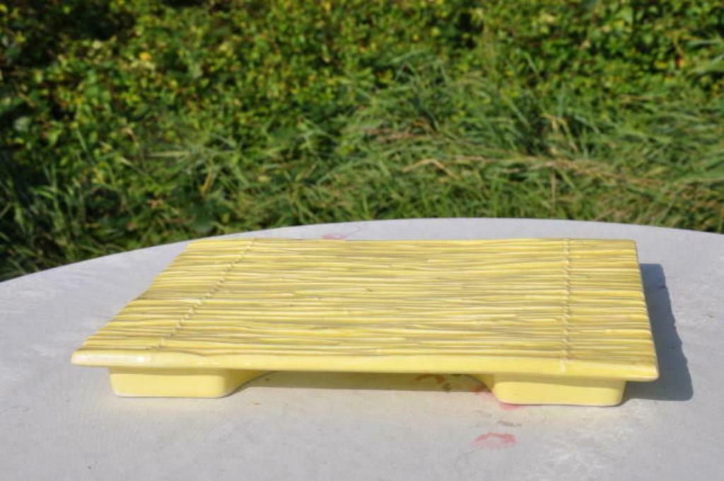 §  plateau fromages decor paille boch keralux, Antiquités & Art, Enlèvement ou Envoi