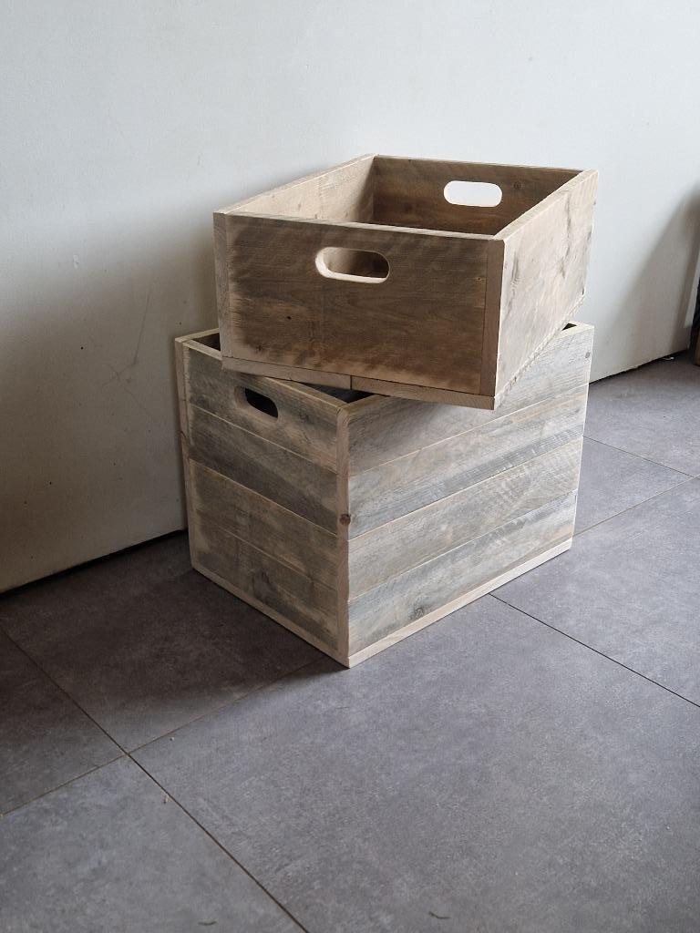 Steigerhouten bak speelgoed/dekens... NIEUW, Enlèvement, Neuf