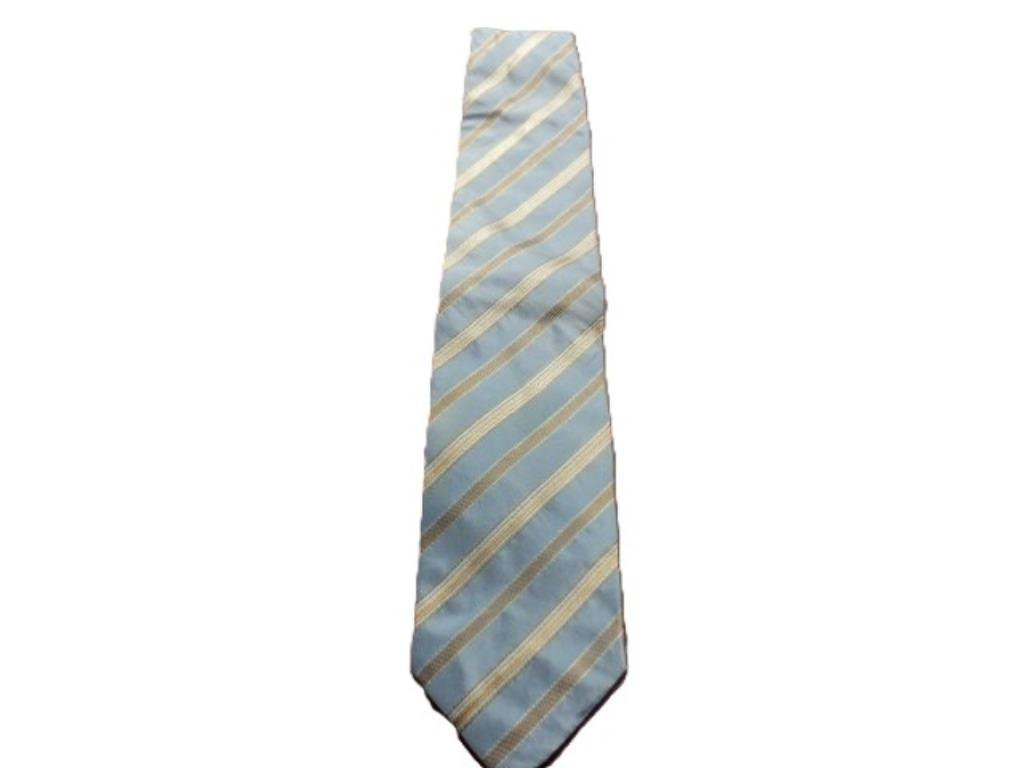 (6) -cravate homme bleu - hugo boss -, Kleding | Heren, Stropdassen, Blauw, Ophalen of Verzenden, Zo goed als nieuw, Hugo Boss