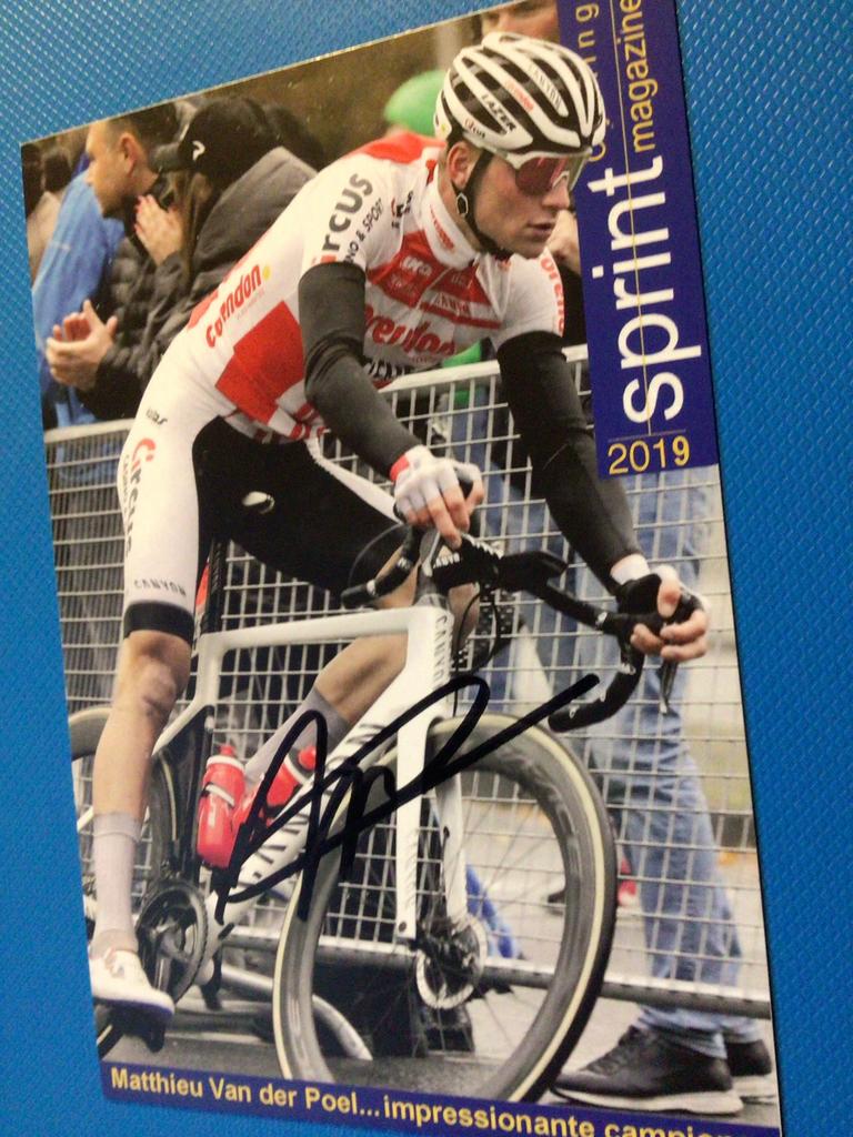 wielerkaart 2019 team corendon  mathieu van der poel signe, Verzenden, Zo goed als nieuw
