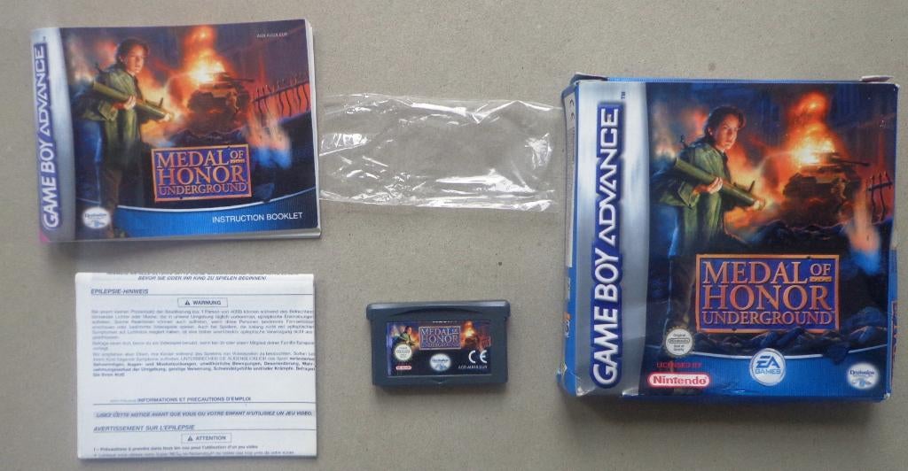 Medal of Honor Underground voor de Gameboy Advance Compleet, Games en Spelcomputers, Ophalen of Verzenden, Gebruikt