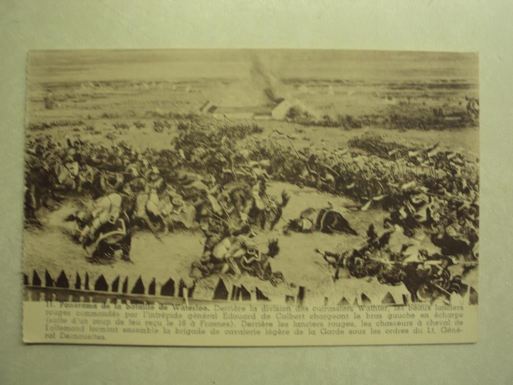52964 - PANORAMA DE LA BATAILLE DE WATERLOO - ZIE 2 FOTO'S, Verzamelen, Verzenden