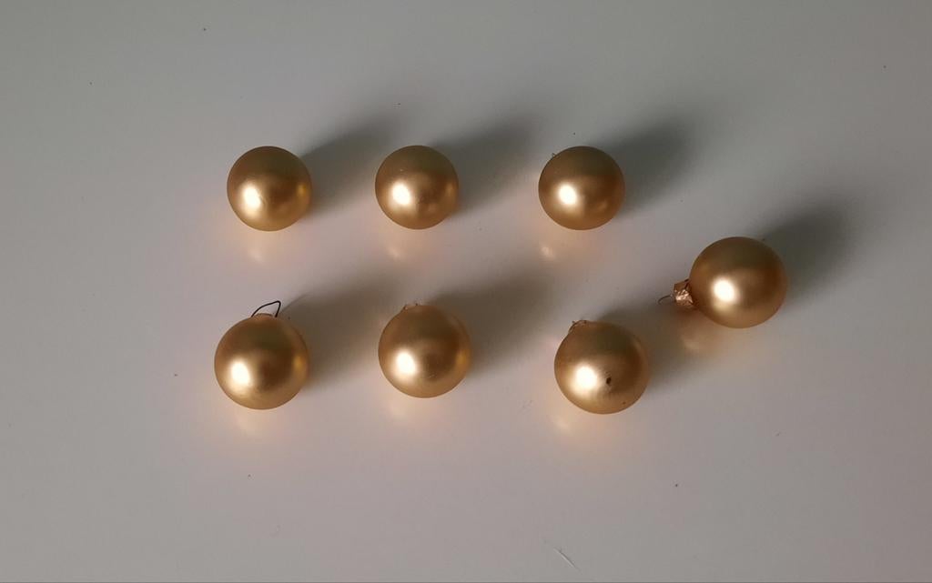7 kerstballen, Ophalen of Verzenden, Versiering