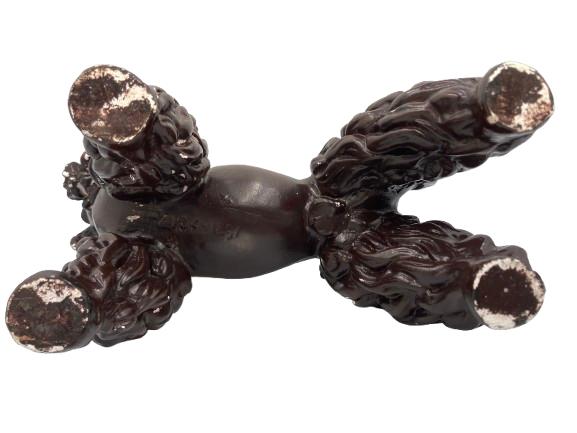 Poodle — statue en métal lourd — années 1950/60, -, Utilisé, -, -