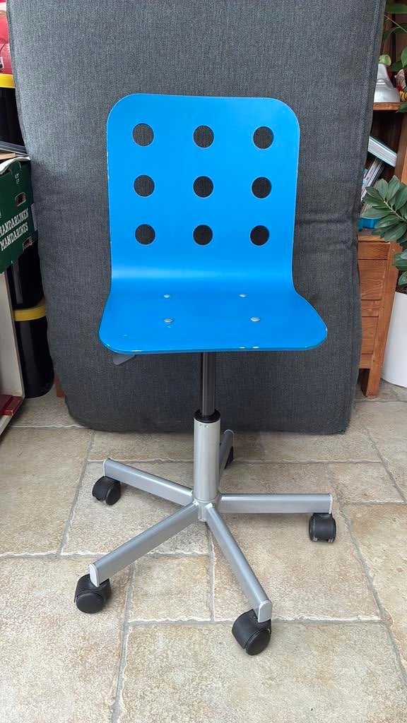 2 chaises de bureau IKEA pour enfants, Enlèvement, Utilisé, Bleu, Chaise de bureau