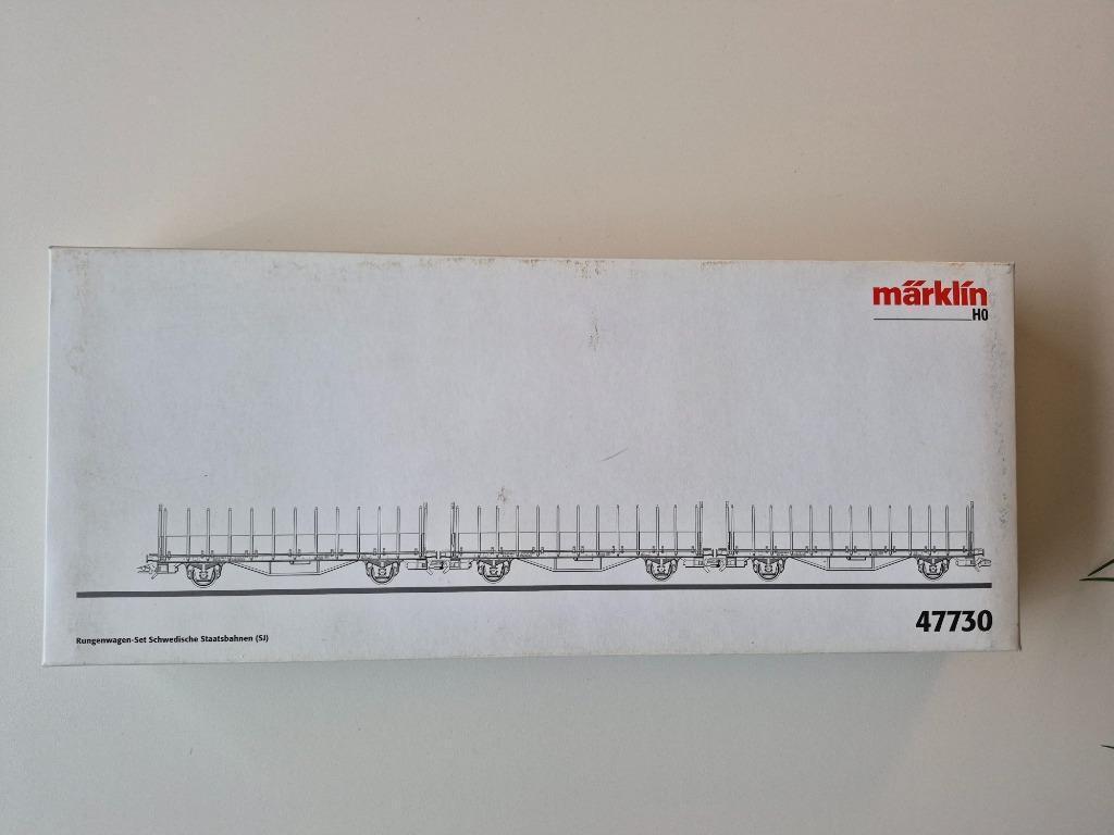 Marklin 47730 set rongenwagons SJ, Wisselstroom, Wagon, Ophalen of Verzenden, Zo goed als nieuw
