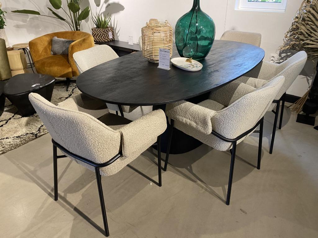 STOCKVERKOOP partij eetkamerstoelen en fauteuils, Neuf, Autres couleurs, Tissus, Enlèvement