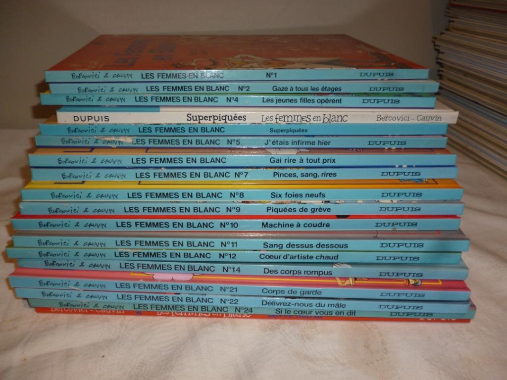21 livres BD LES FEMMES EN BLANC Dupuis, Livres, BD, Enlèvement