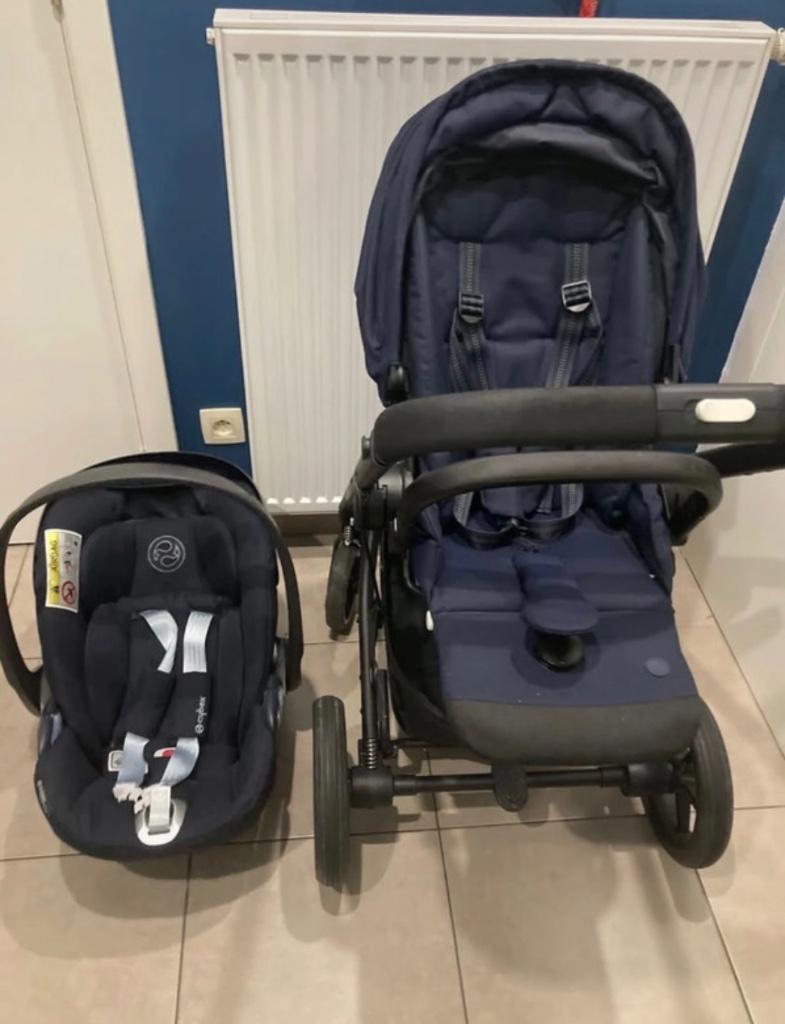Poussette + maxi cosy de marque CYBEX modèle BALIOS, Avec siège auto, Enlèvement, Utilisé, Poussette