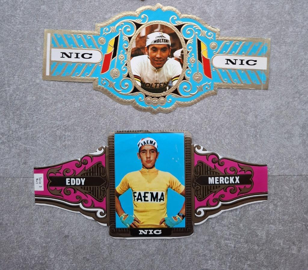 Sigarenbanden "Nic" Eddy Merckx, Verzamelen, Ophalen of Verzenden, Zo goed als nieuw, Overige typen