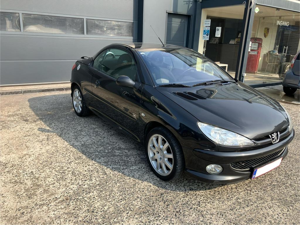 Peugeot 206cc cabrio, Auto's, Stof, Zwart, Cabriolet, Zwart