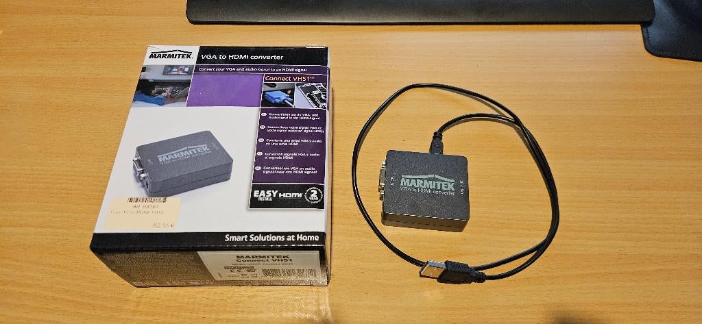 Marmitek Connect VH51 – VGA HDMI Converter – Full HD+Audio, Enlèvement ou Envoi, Comme neuf