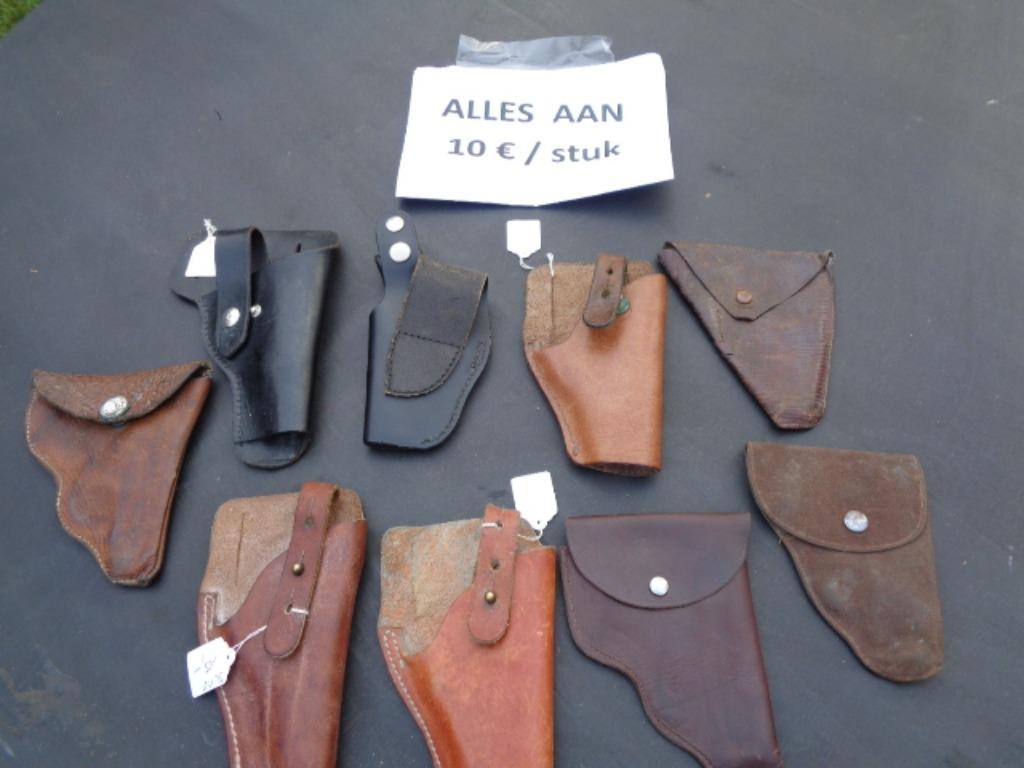 Diverse lederen holsters , aan 10 € / stuk, Verzamelen, Ophalen of Verzenden, Overige soorten, Overige typen