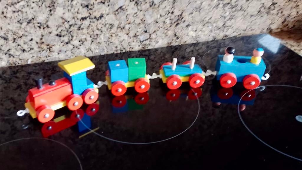 Houten trein, Ophalen of Verzenden, Gebruikt