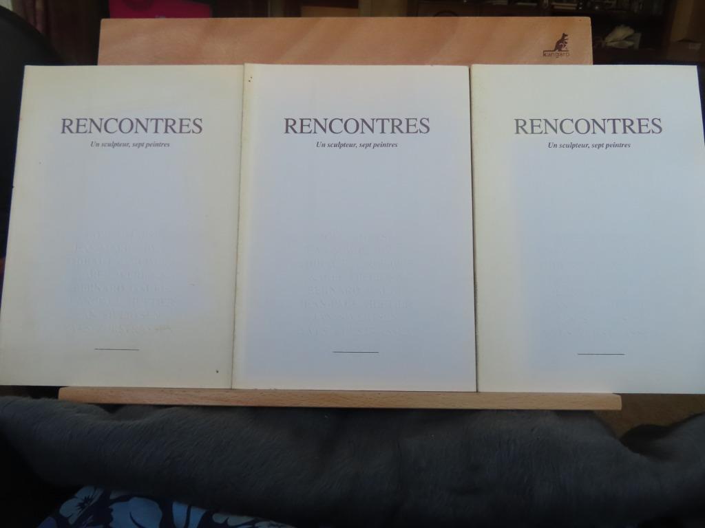 Rencontres Un Sculpture, sept Peintres (par lot de 3 ou pièc, Peinture et dessin, Enlèvement ou Envoi, Comme neuf, BBL