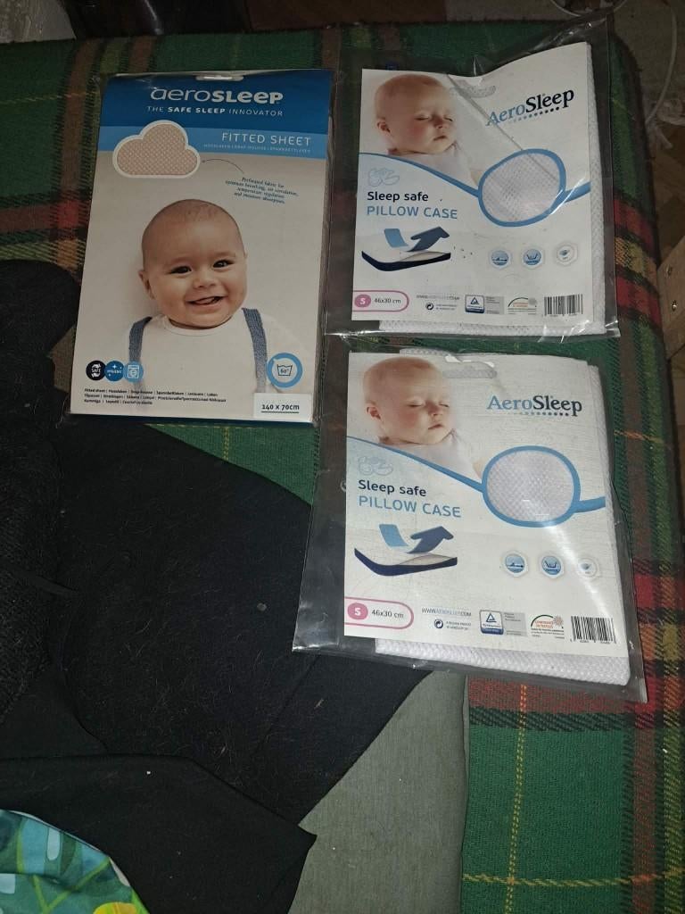 Aerosleep hoeslaken+kussensloop(2x) NIEUW!, Kinderen en Baby's, Dekens, Slaapzakjes en Inbakerproducten, Nieuw, Overige typen