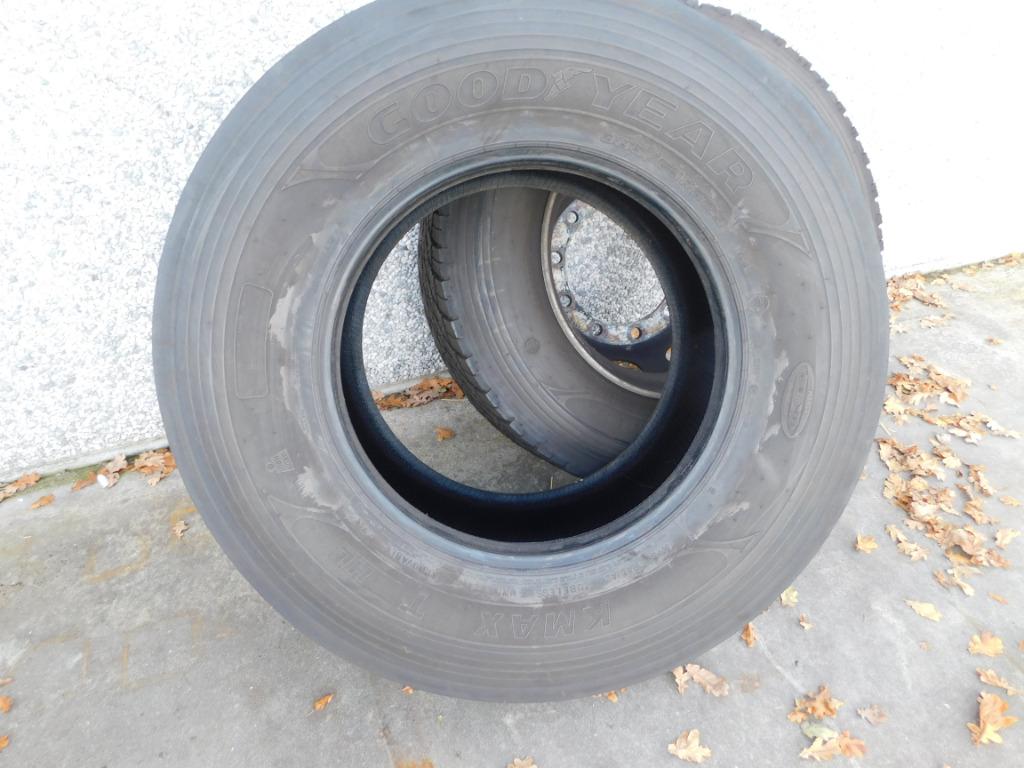 camionband Goodyear 385/65-22.5 + velg, Ophalen, Gebruikt, Overige merken, Overige Auto-onderdelen