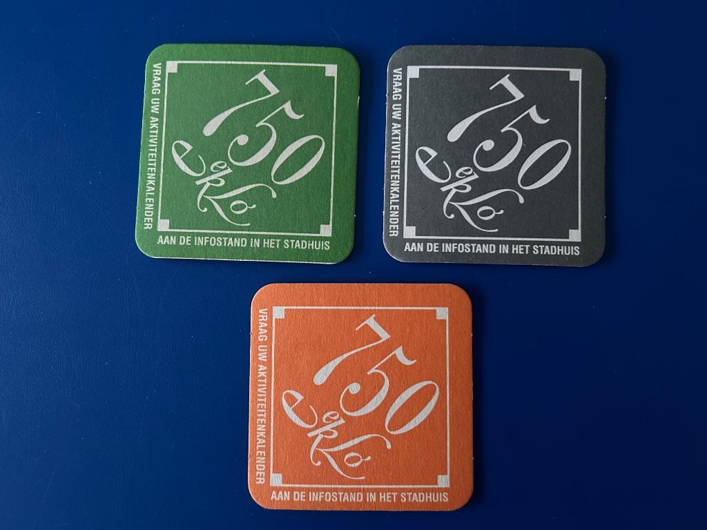 3 bierviltjes Eeklo, Ophalen of Verzenden