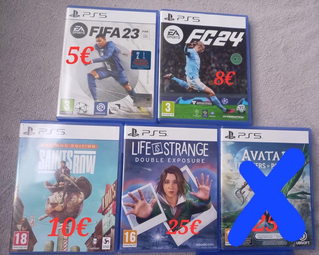 Jeux ps5, Consoles de jeu & Jeux vidéo, Enlèvement, Comme neuf