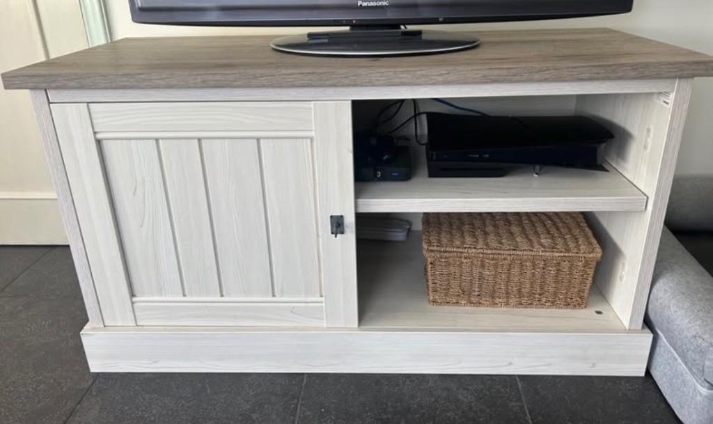 Tv meubel, Huis en Inrichting, Kasten |Televisiemeubels, Ophalen, 100 tot 150 cm, Zo goed als nieuw, Minder dan 100 cm