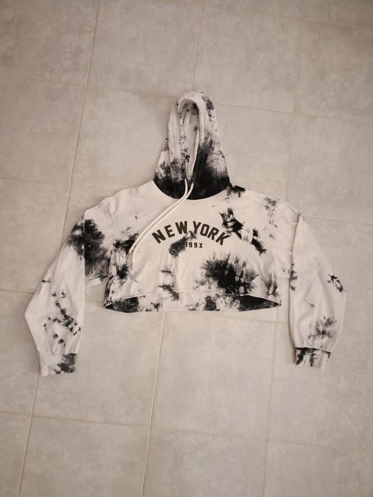 Sweatshirt met korte pasvorm, Wit, Ophalen of Verzenden, Zo goed als nieuw, SHEIN