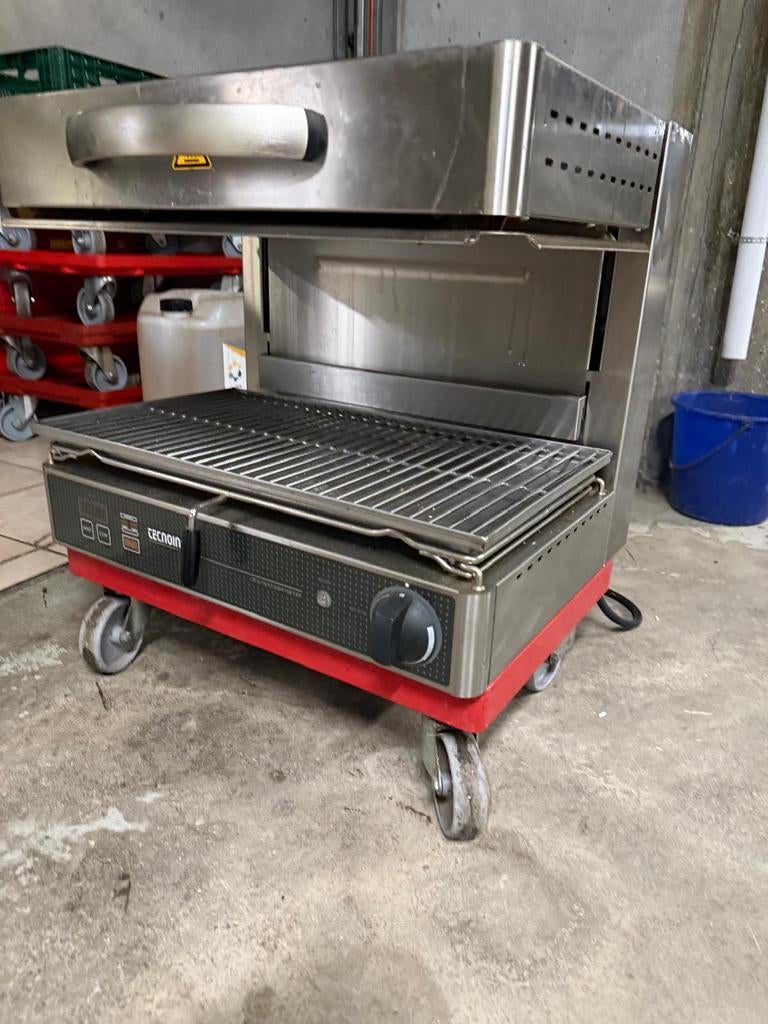 Salamader grill, Ophalen