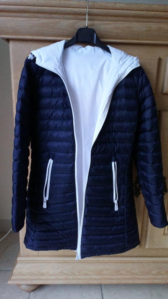 Manteau femme Jott XS, Ophalen, Zo goed als nieuw, Maat 34 (XS) of kleiner, Blauw