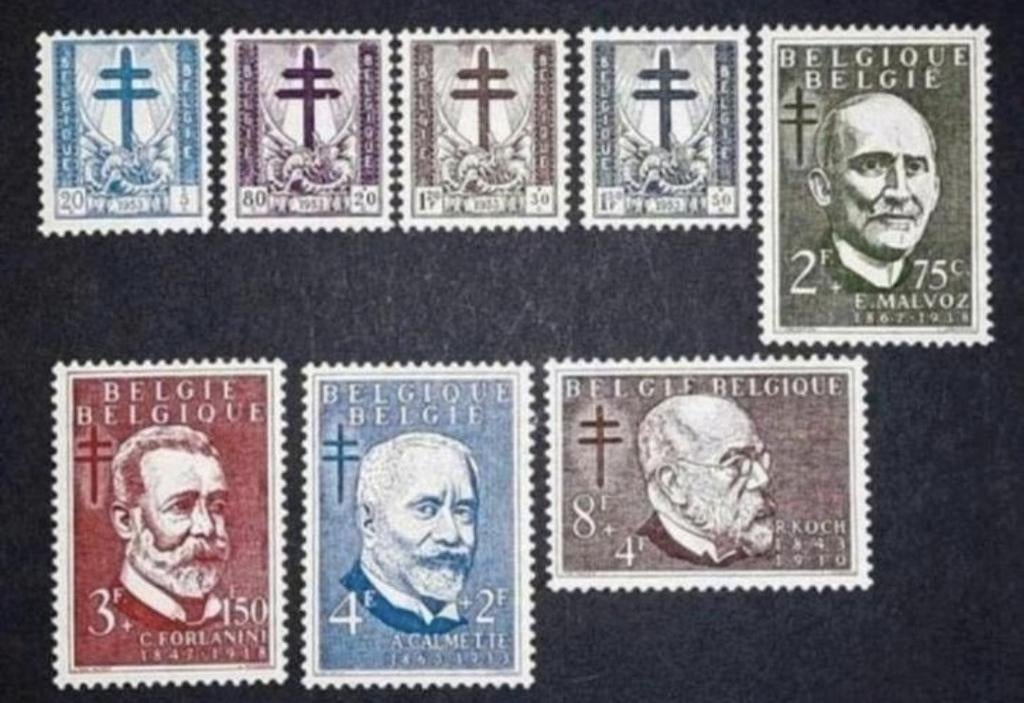 België: OBP 930/37 ** Antiteteringzegels 1953., Postzegels en Munten, Orginele gom, Ophalen of Verzenden, Zonder stempel, Postfris